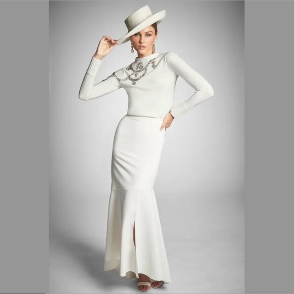 NWT Sachin & Babi Tatianna Ivory Mermaid Skirt Size 6 - Picture 5 of 9